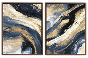Indigo Current 2 Piece Art Set