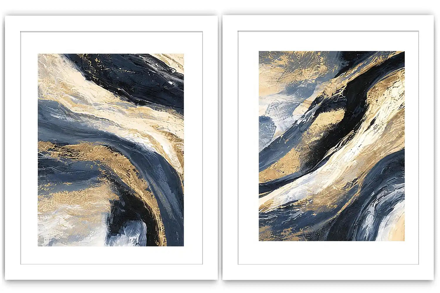 Indigo Current 2 Piece Art Set