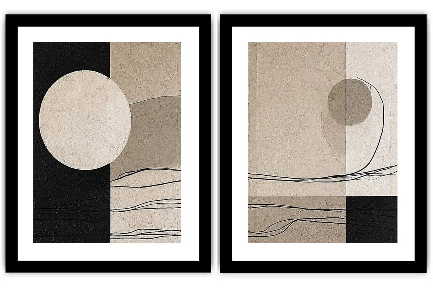 Quiet Orbit 2 Piece Art Set