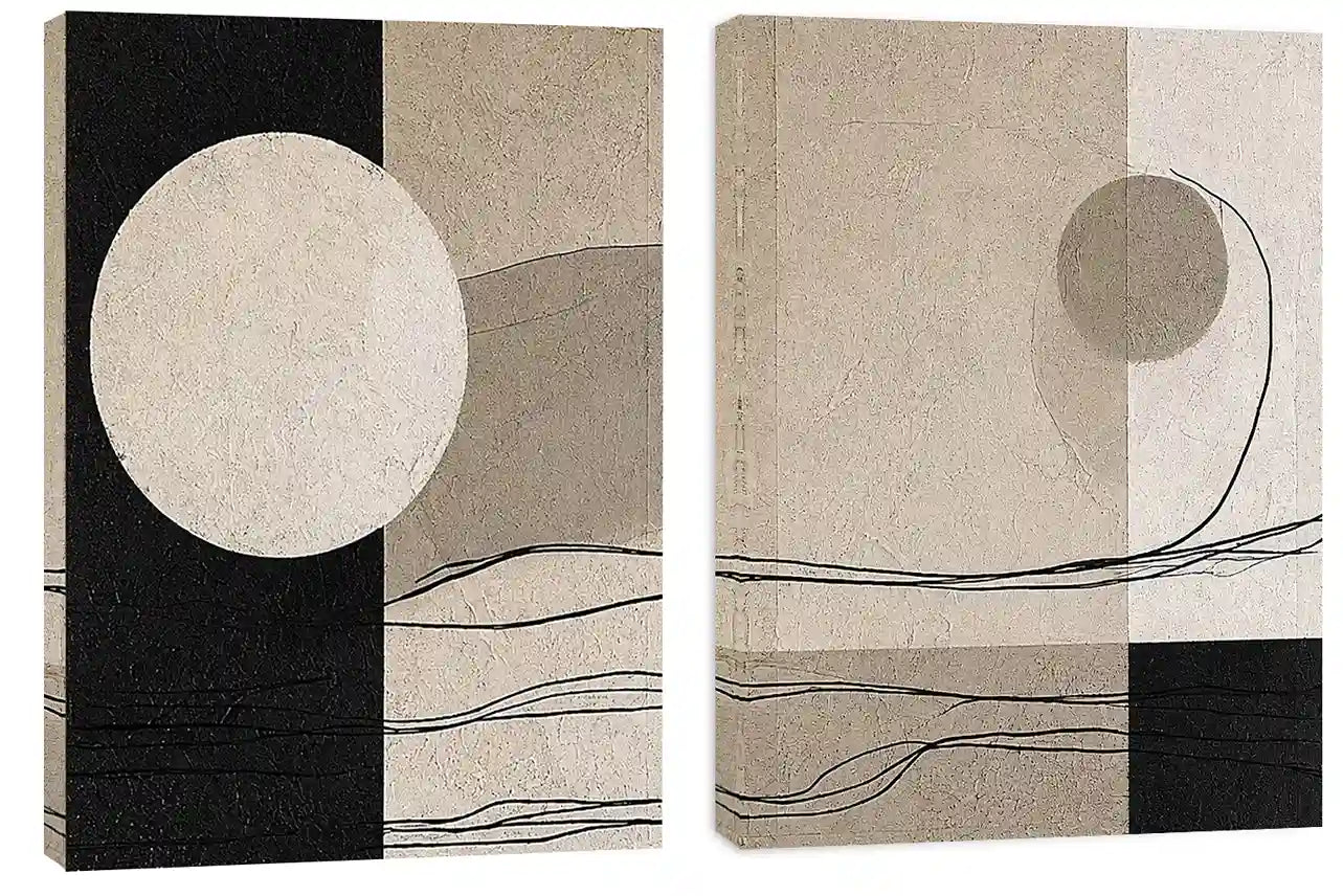 Quiet Orbit 2 Piece Art Set