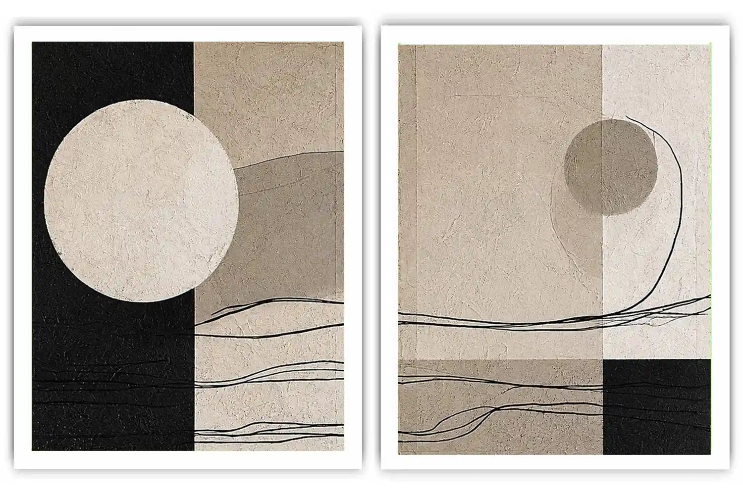 Quiet Orbit 2 Piece Art Set