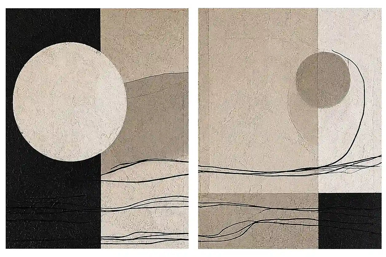 Quiet Orbit 2 Piece Art Set