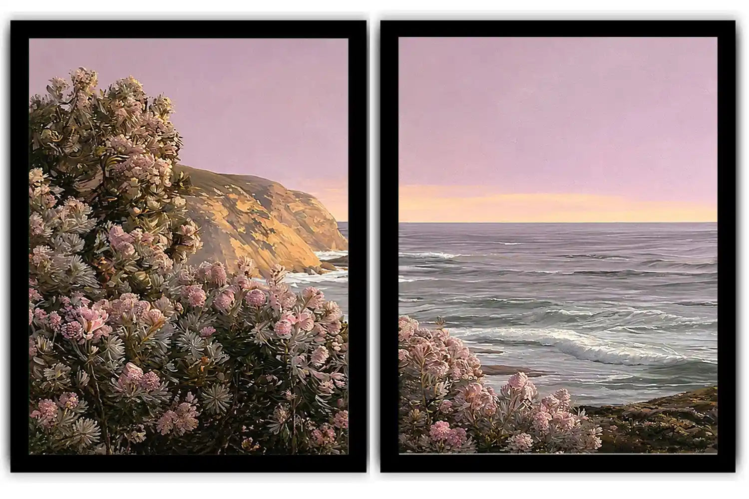Blush Coastline 2 Piece Art Set