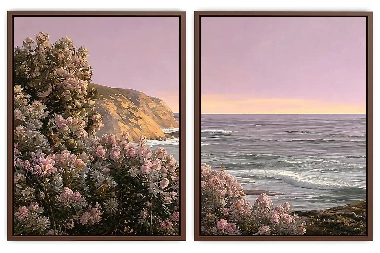 Blush Coastline 2 Piece Art Set