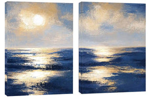 Sunlit Tide 2 Piece Art Set