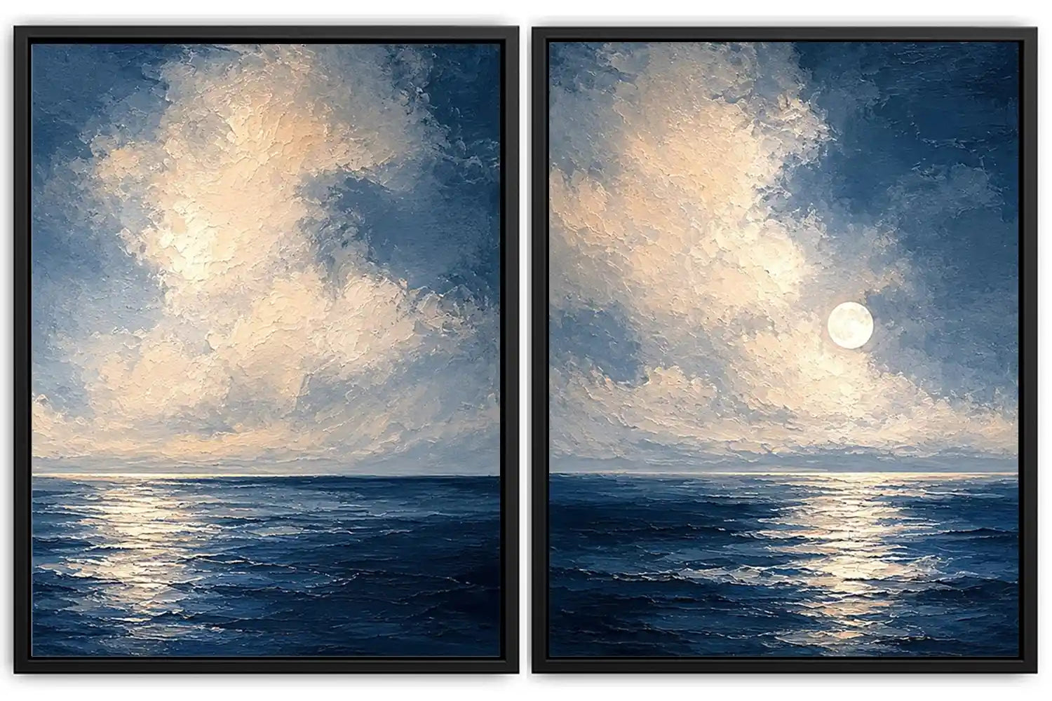 Moonlit Ocean 2 Piece Art Set