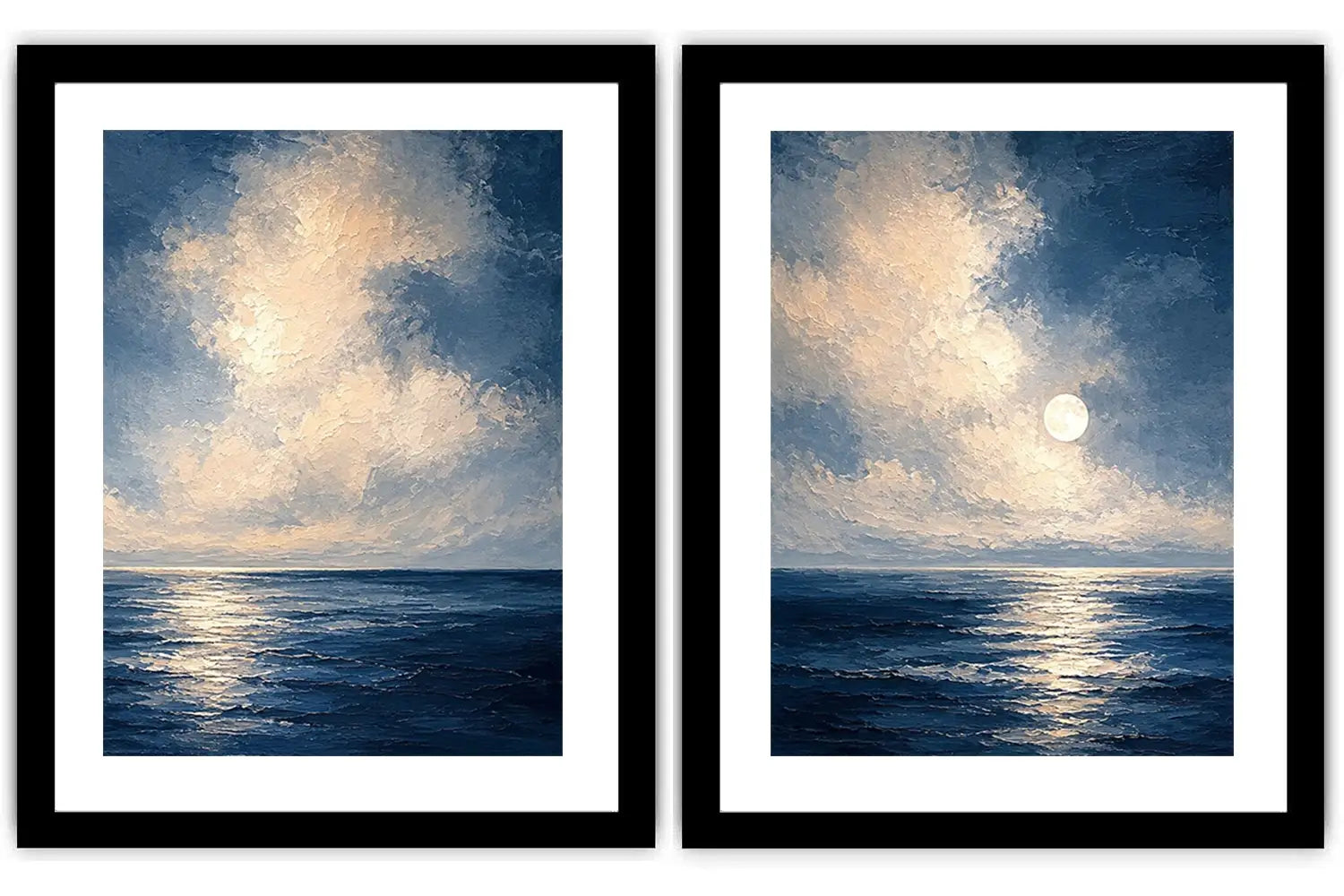 Moonlit Ocean 2 Piece Art Set