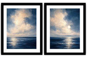 Moonlit Ocean 2 Piece Art Set