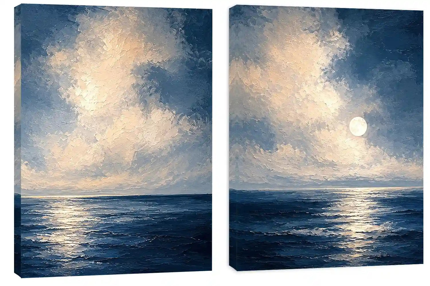 Moonlit Ocean 2 Piece Art Set