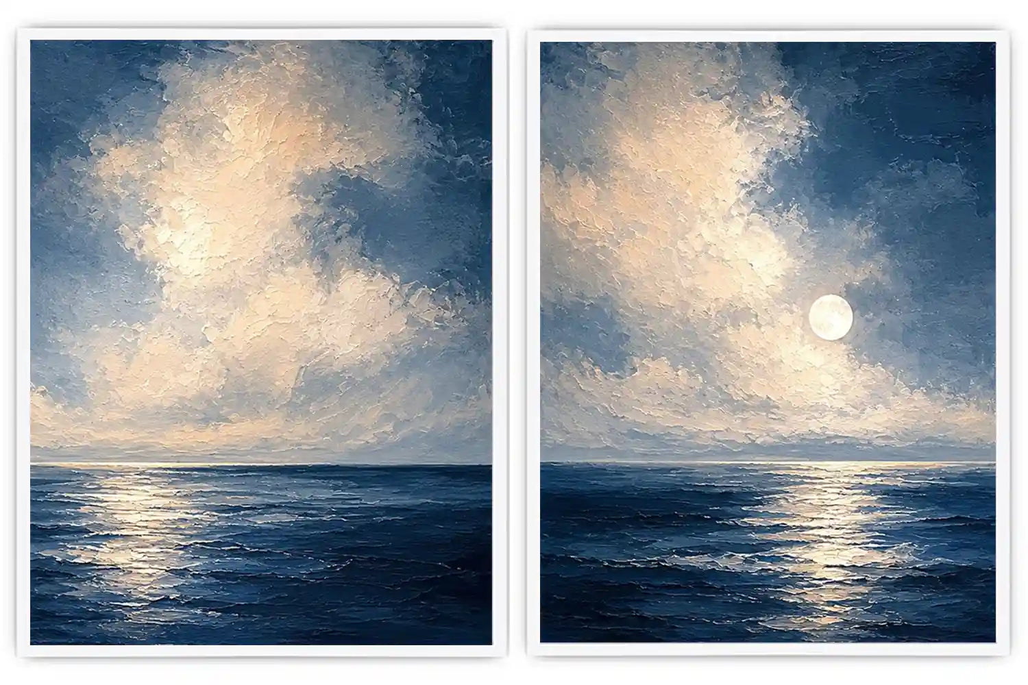 Moonlit Ocean 2 Piece Art Set