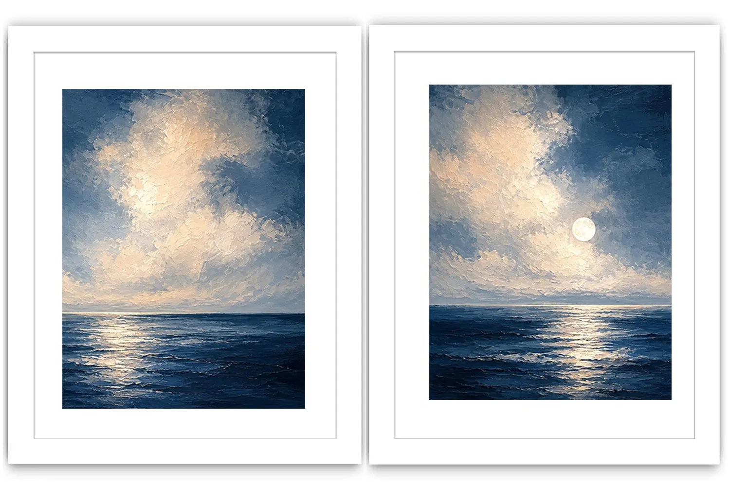 Moonlit Ocean 2 Piece Art Set