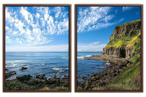 Emerald Cliff View 2 Piece Art Set