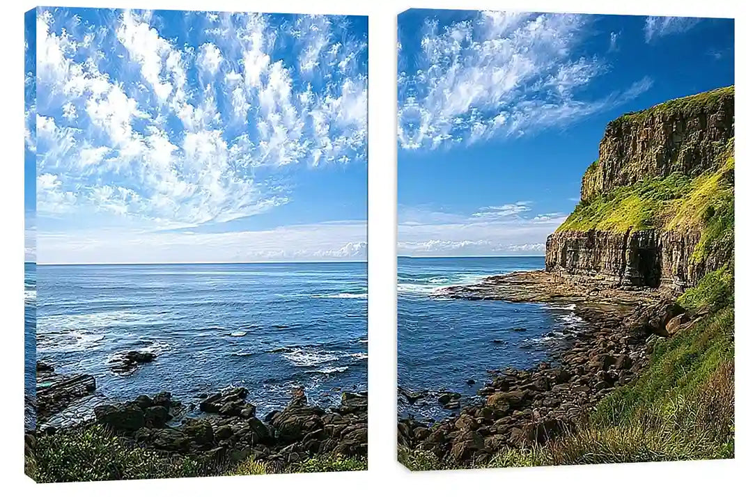 Emerald Cliff View 2 Piece Art Set