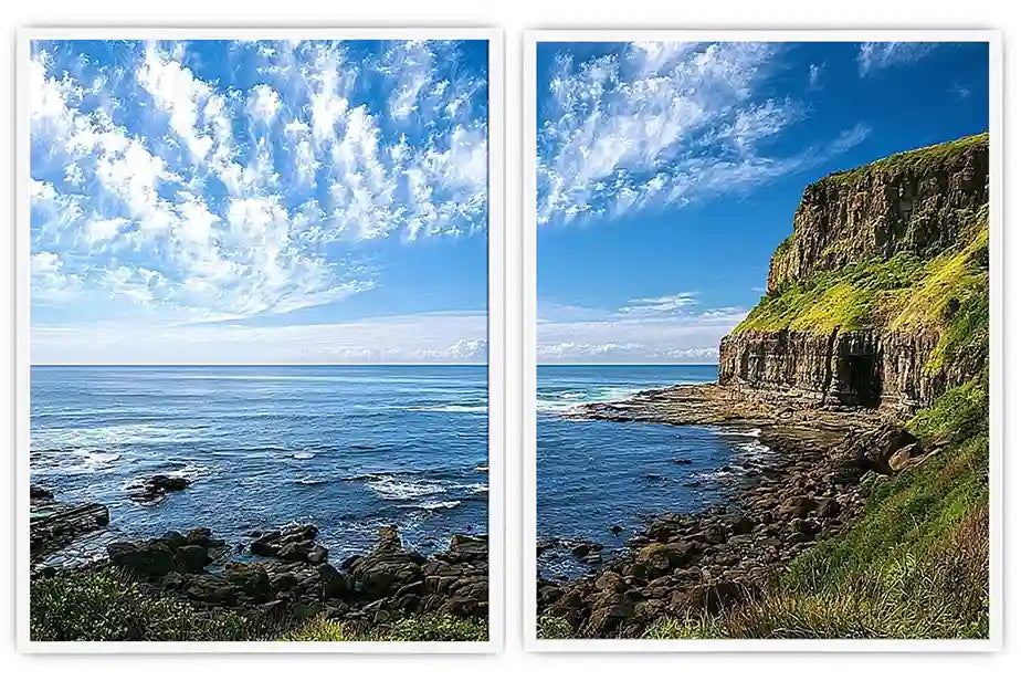 Emerald Cliff View 2 Piece Art Set