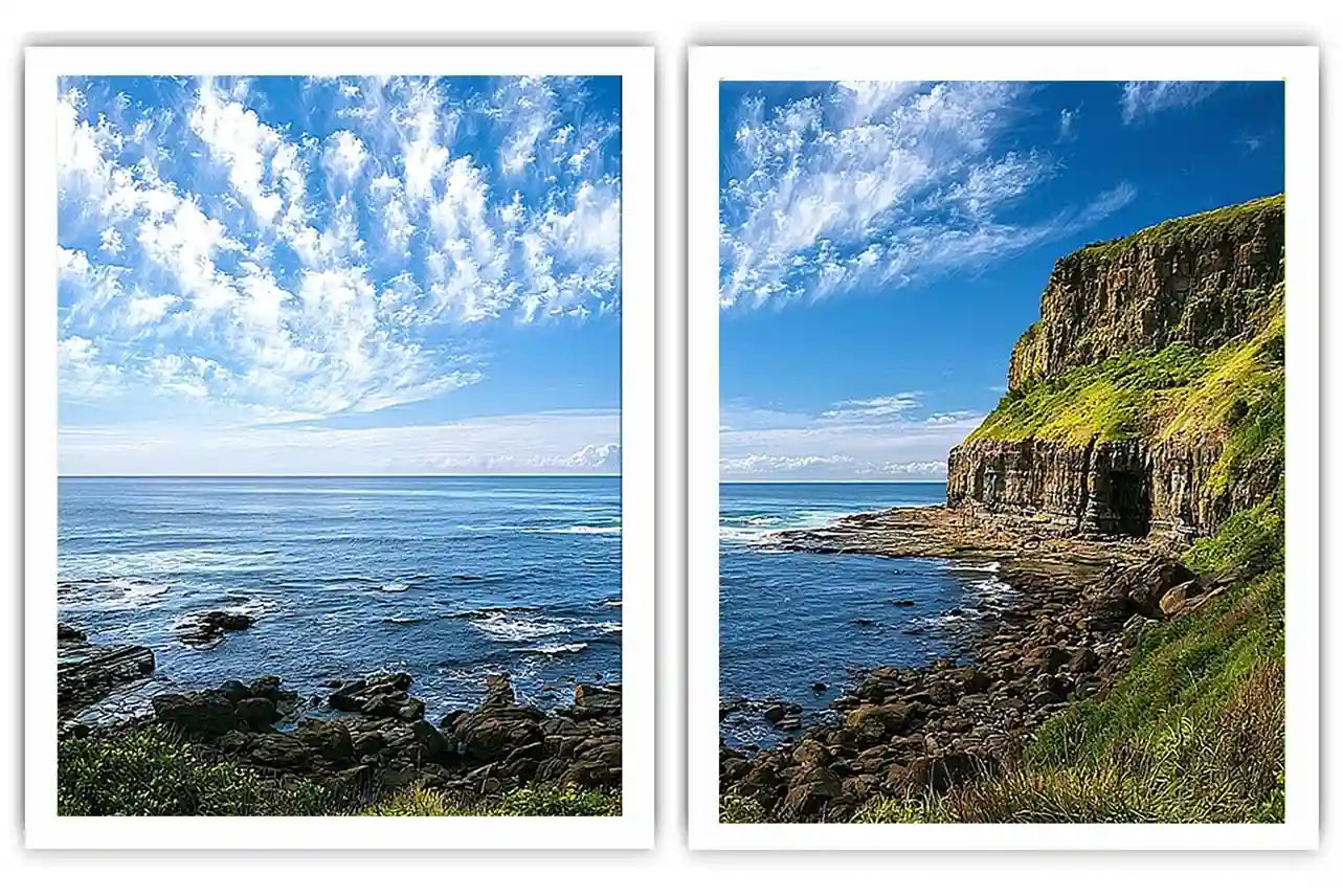 Emerald Cliff View 2 Piece Art Set