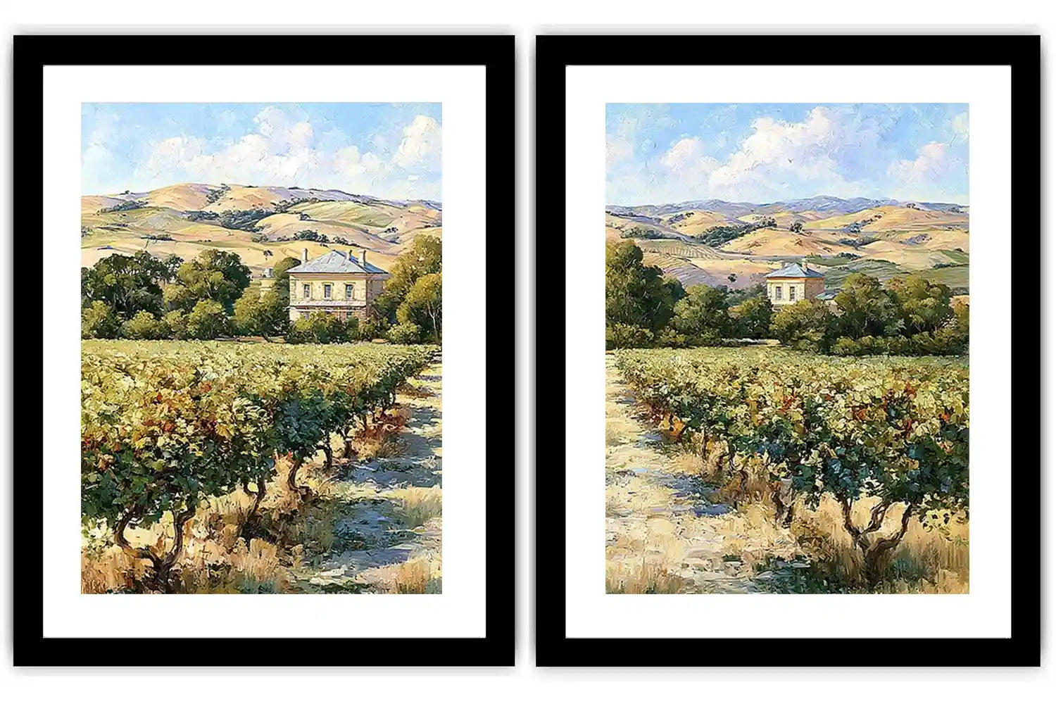 Vineyard Morning 2 Piece Art Set