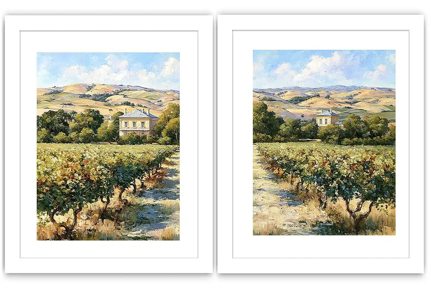 Vineyard Morning 2 Piece Art Set
