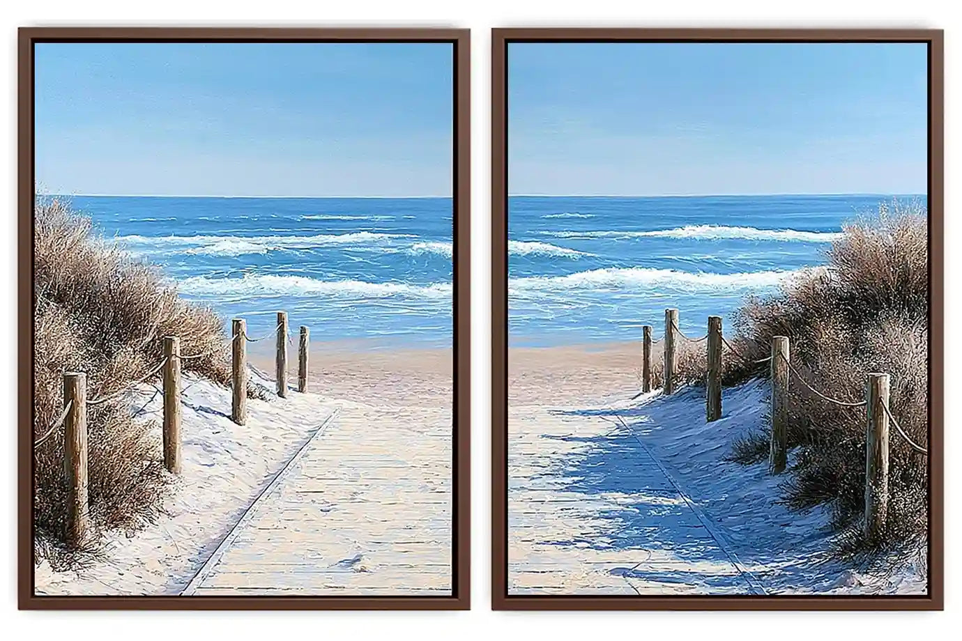 Golden Mist Peaks 2 Piece Art Set
