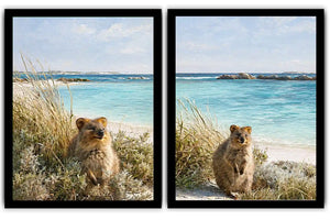 Golden Botanical Pair 2 Piece Art Set