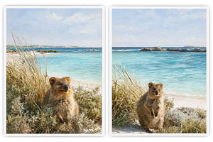 Golden Botanical Pair 2 Piece Art Set
