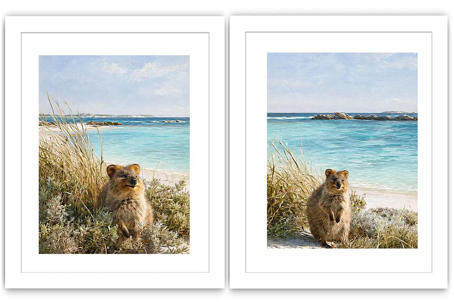 Golden Botanical Pair 2 Piece Art Set