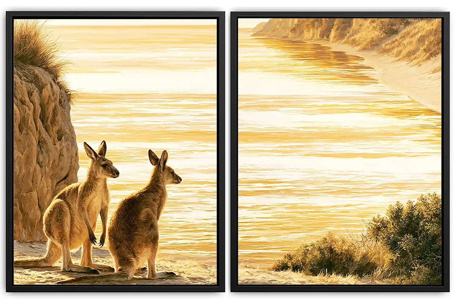 Divine Floral Serenity 2 Piece Art Set