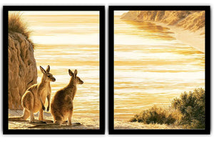 Divine Floral Serenity 2 Piece Art Set