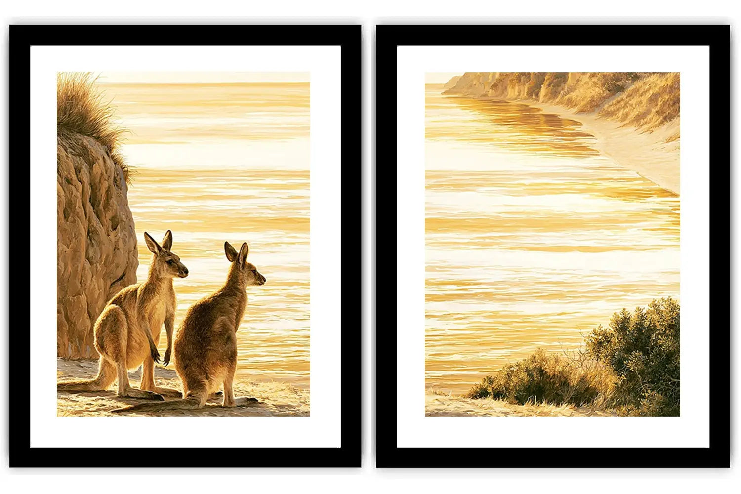 Divine Floral Serenity 2 Piece Art Set
