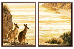 Divine Floral Serenity 2 Piece Art Set