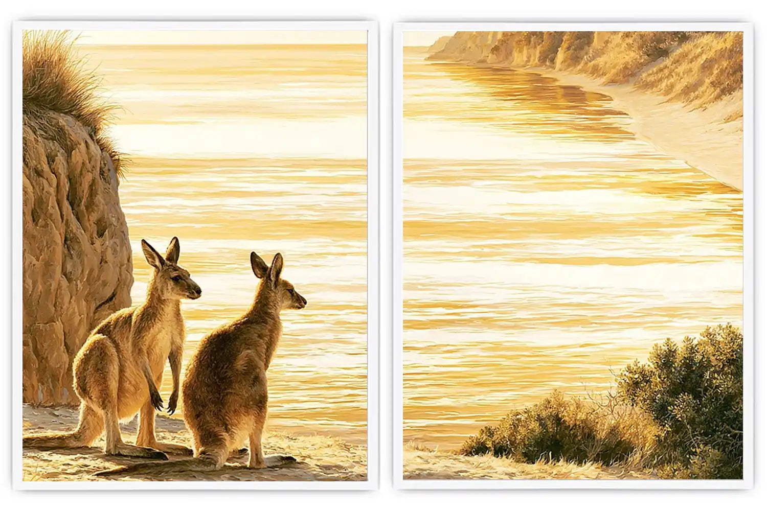 Divine Floral Serenity 2 Piece Art Set