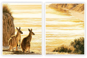 Divine Floral Serenity 2 Piece Art Set