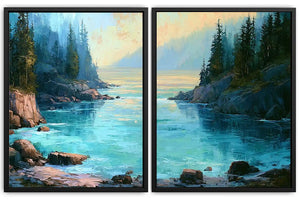 Heavenly Sacred Light 2 Piece Art Set