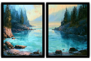 Heavenly Sacred Light 2 Piece Art Set