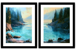 Heavenly Sacred Light 2 Piece Art Set