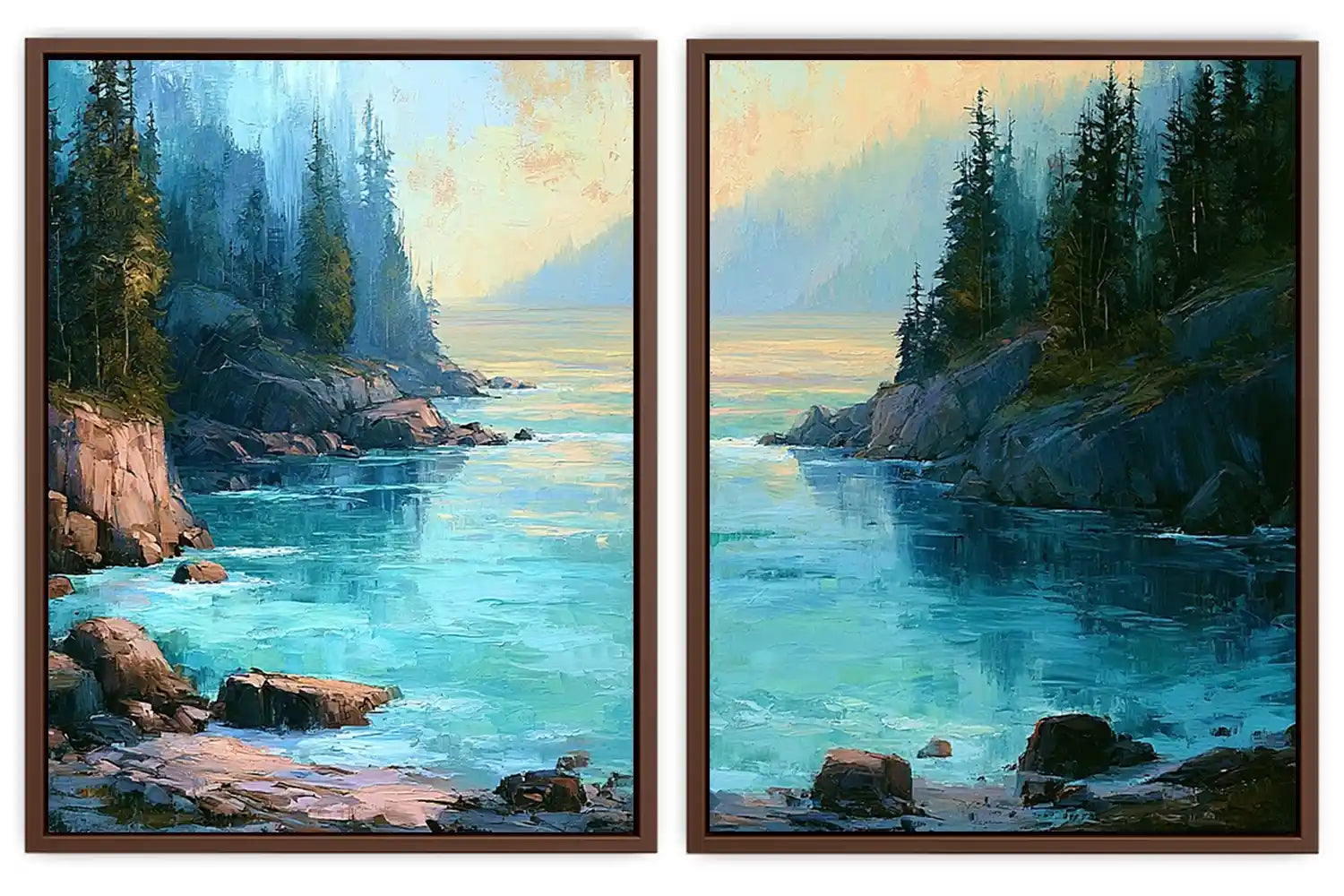 Heavenly Sacred Light 2 Piece Art Set