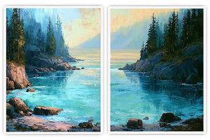 Heavenly Sacred Light 2 Piece Art Set