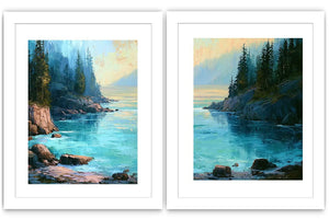 Heavenly Sacred Light 2 Piece Art Set