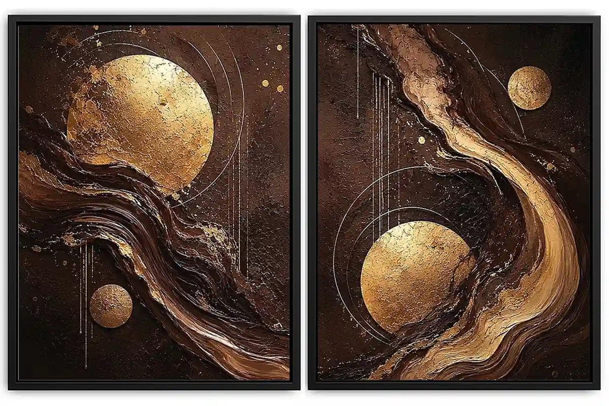 2 Panel Chocolate  Art  Painting