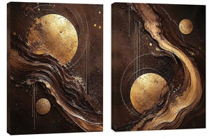2 Panel Chocolate  Art  Painting
