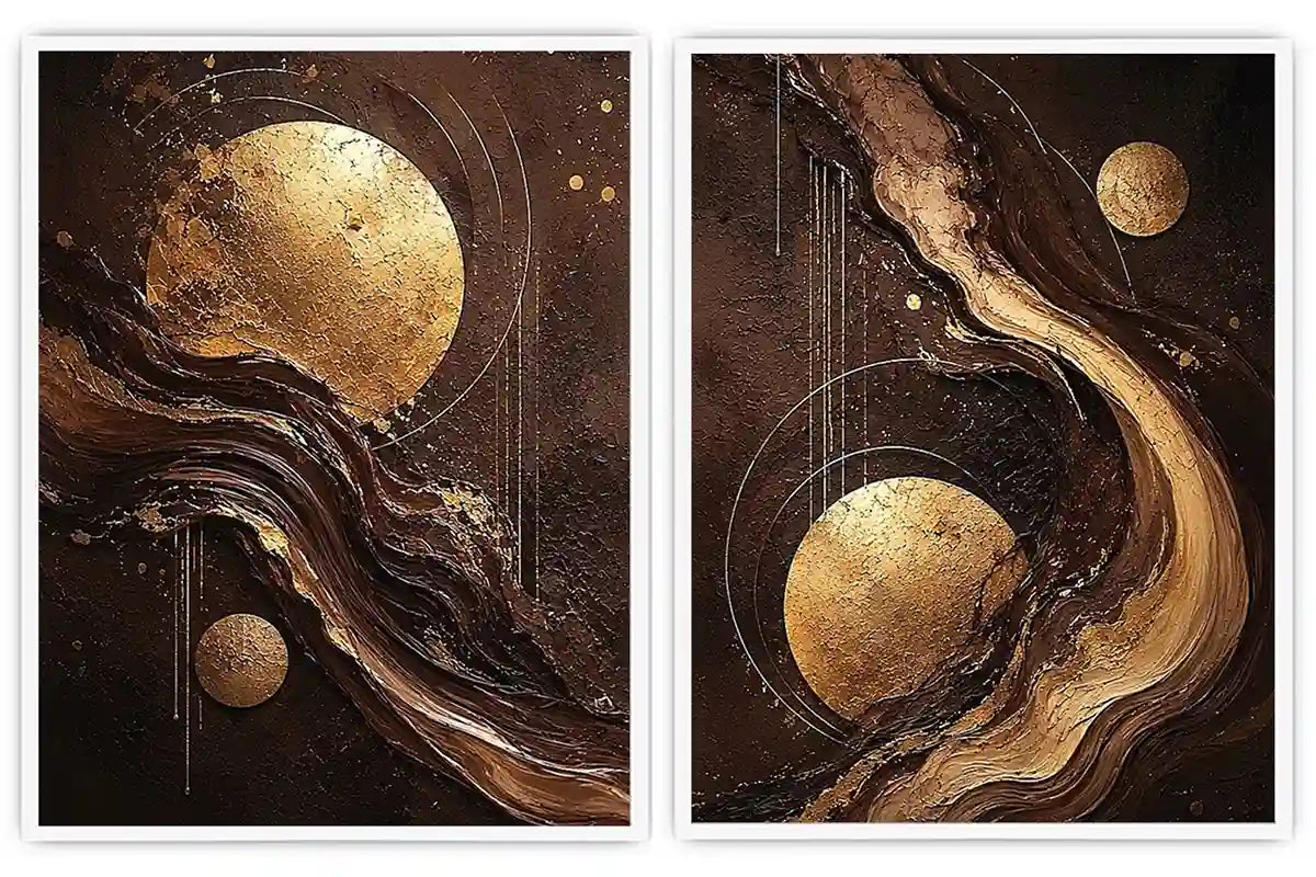 2 Panel Chocolate  Art  Painting