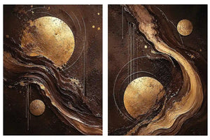2 Panel Chocolate  Art  Painting