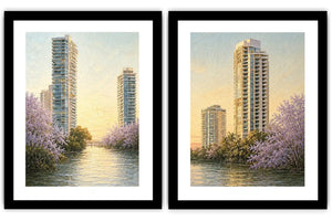 Tropical Leopard Jungle Diptych Wall Art