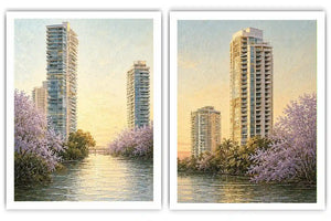 Tropical Leopard Jungle Diptych Wall Art