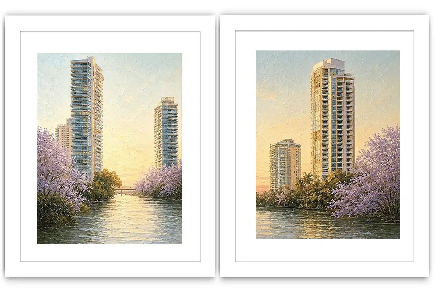 Tropical Leopard Jungle Diptych Wall Art