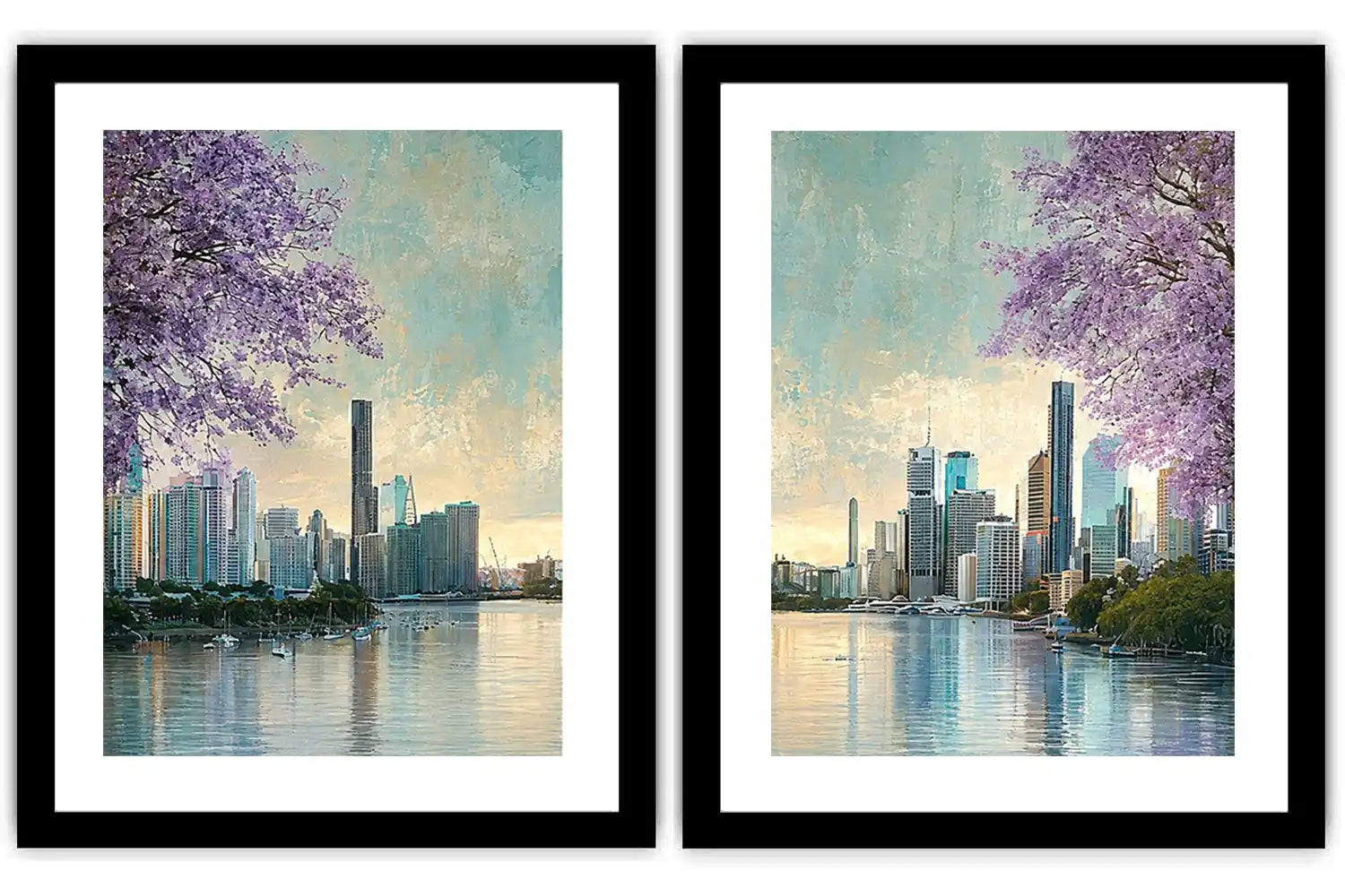 Black Cockatoo Botanical Diptych Wall Art