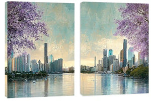 Black Cockatoo Botanical Diptych Wall Art