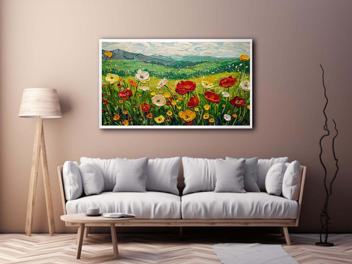 wildflower meadow Canvas Print