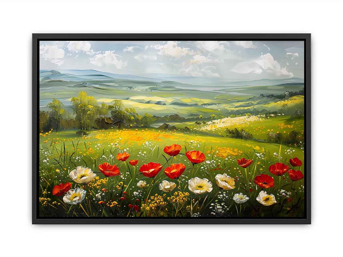 poppy meadow Canvas Print