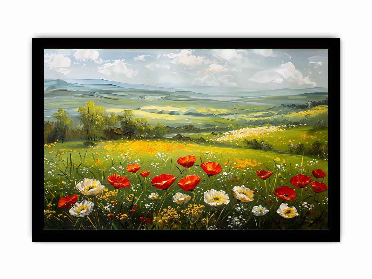 poppy meadow Canvas Print