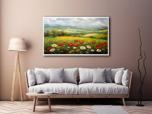 poppy meadow Canvas Print